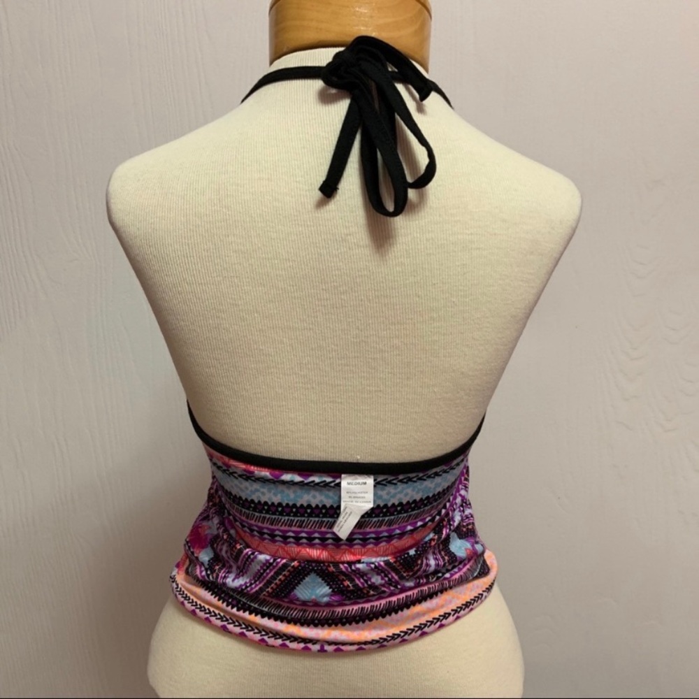 Black & Aztec Print Top - Picture 6 of 7